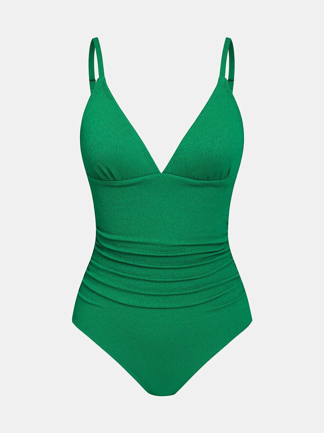 Detalle 2 de CUPSHE Women’s One Piece V-Neck Swimsuit with Tummy Control and Ruched Front