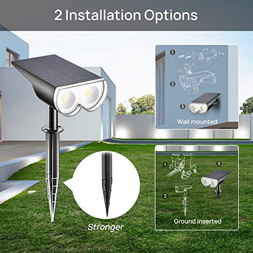 Thumbnail 8 de Linkind Luces Solares LED Exterior para jardín con sensor, 3000K y 650 lm (pack de 4, IP67)