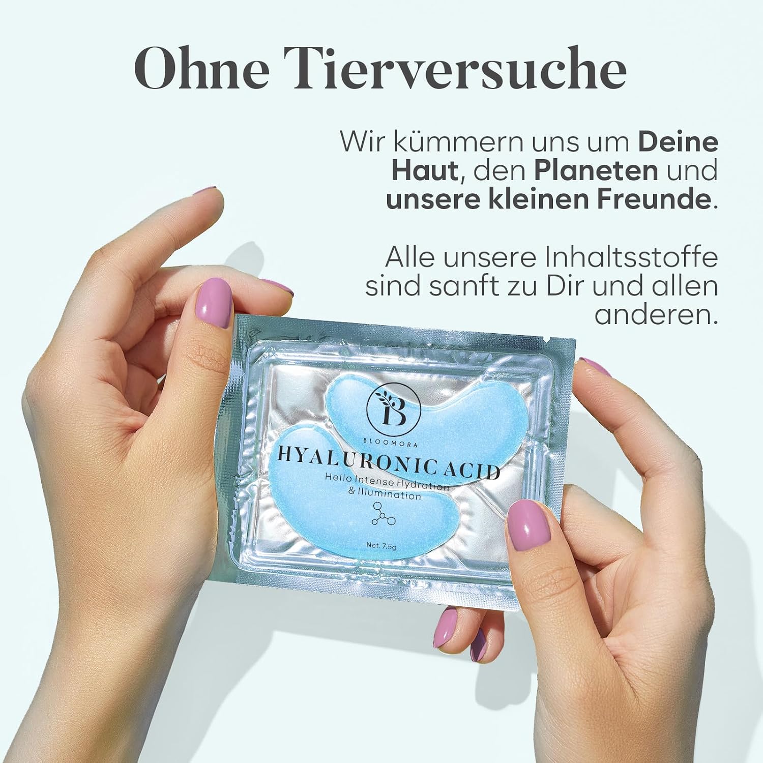 Thumbnail 6 de BLOOMORA Hyaluronsäure Augenpads (30 Paare) – Augenpads mit Hyaluron, Niacinamid und mehr