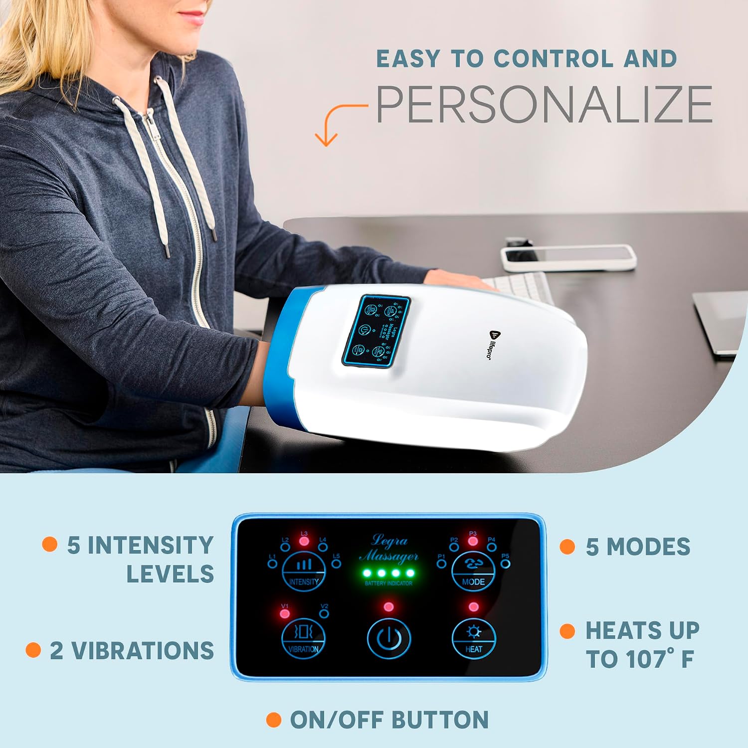 Detalle de Lifepro Hand Massager