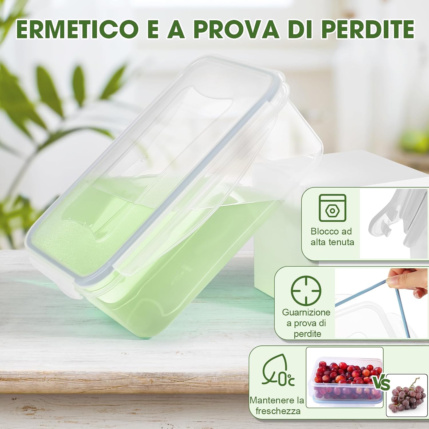 Detalle de YASHE contenitori ermetici alimenti 0,24 L