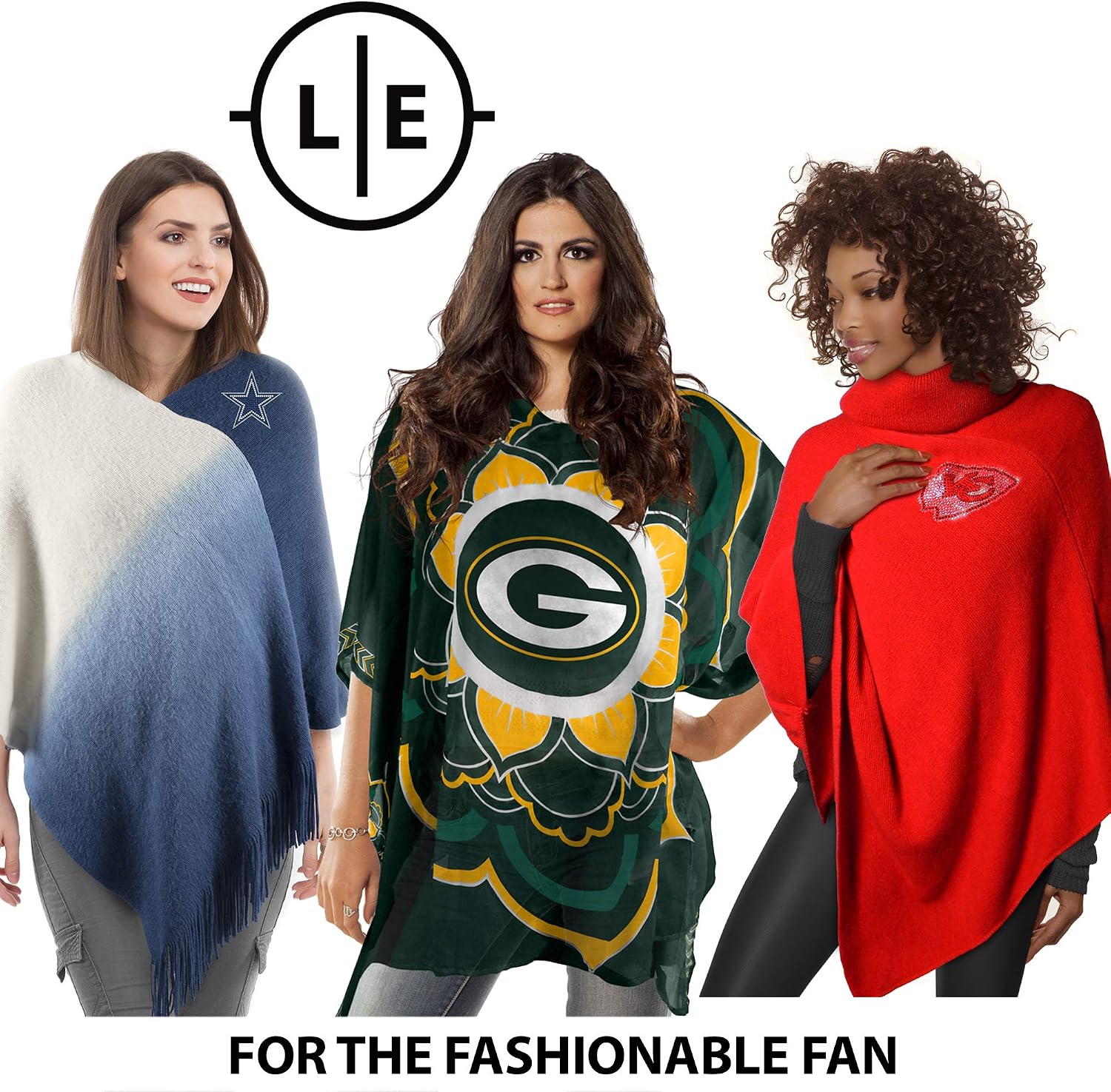 Detalle 2 de Little Earth Productions Littlearth NFL Caftan Flower Design (Officially Licensed Teams) — Free Size