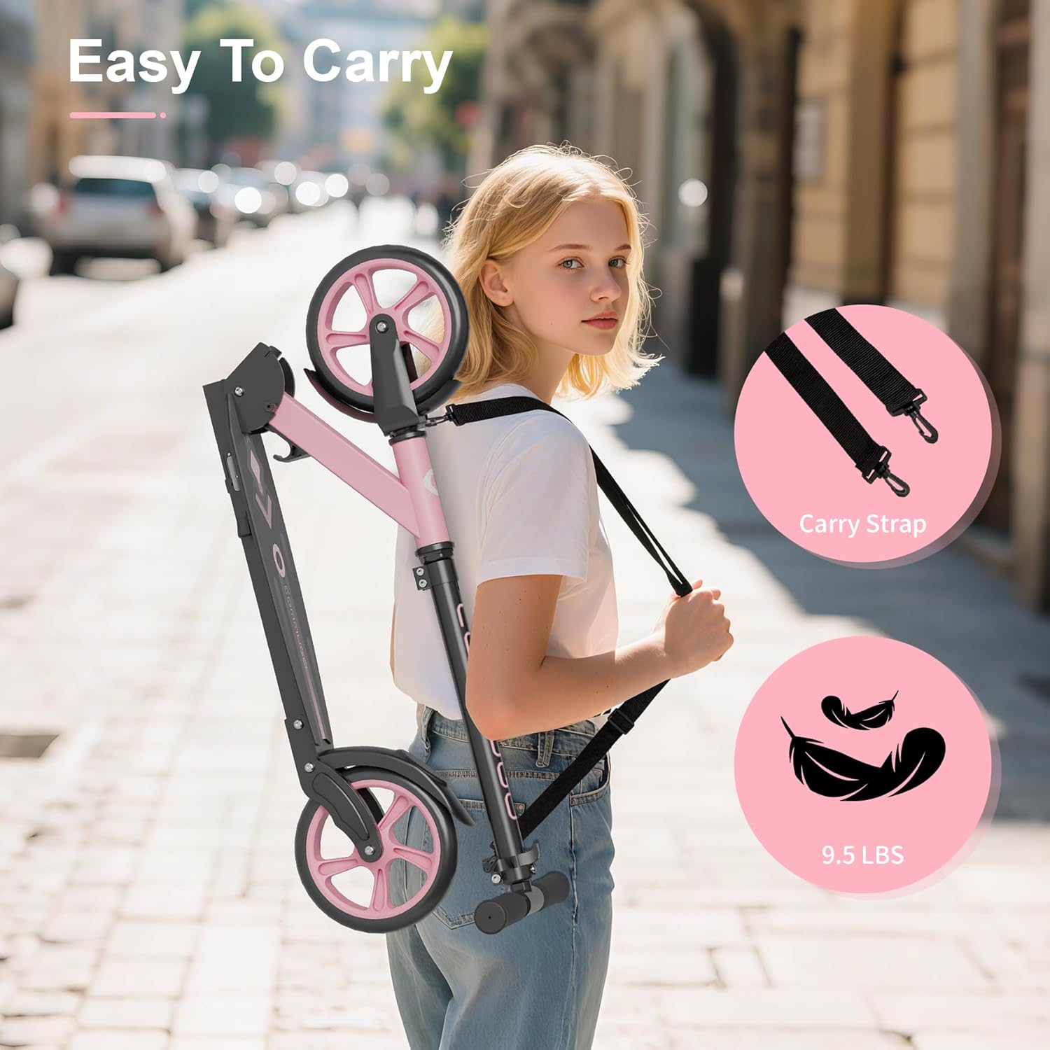 Thumbnail 6 de Commugo Kick Scooter for Kids 5-12, Teens & Adults (CPSC Certified, Foldable, 8-Inch Wheels)