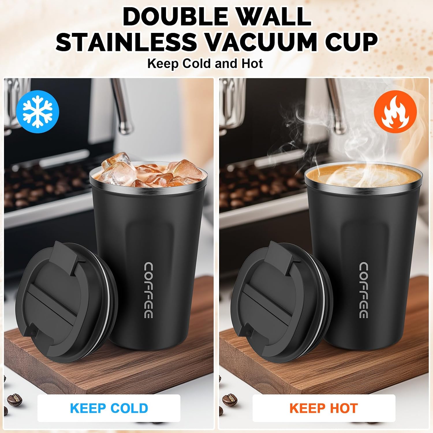 Detalle de CS COSDDI Stainless Steel Coffee Mug 12 oz