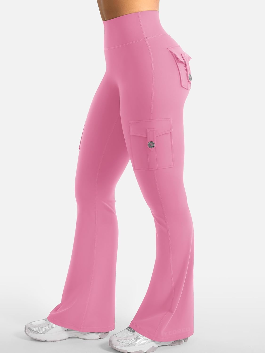 Thumbnail 3 de YEOREO CoreFlex Damen Flare Leggings mit 4 verdeckten Taschen & Scrunch-Design – High Waist, blickdicht, nahtloser Look