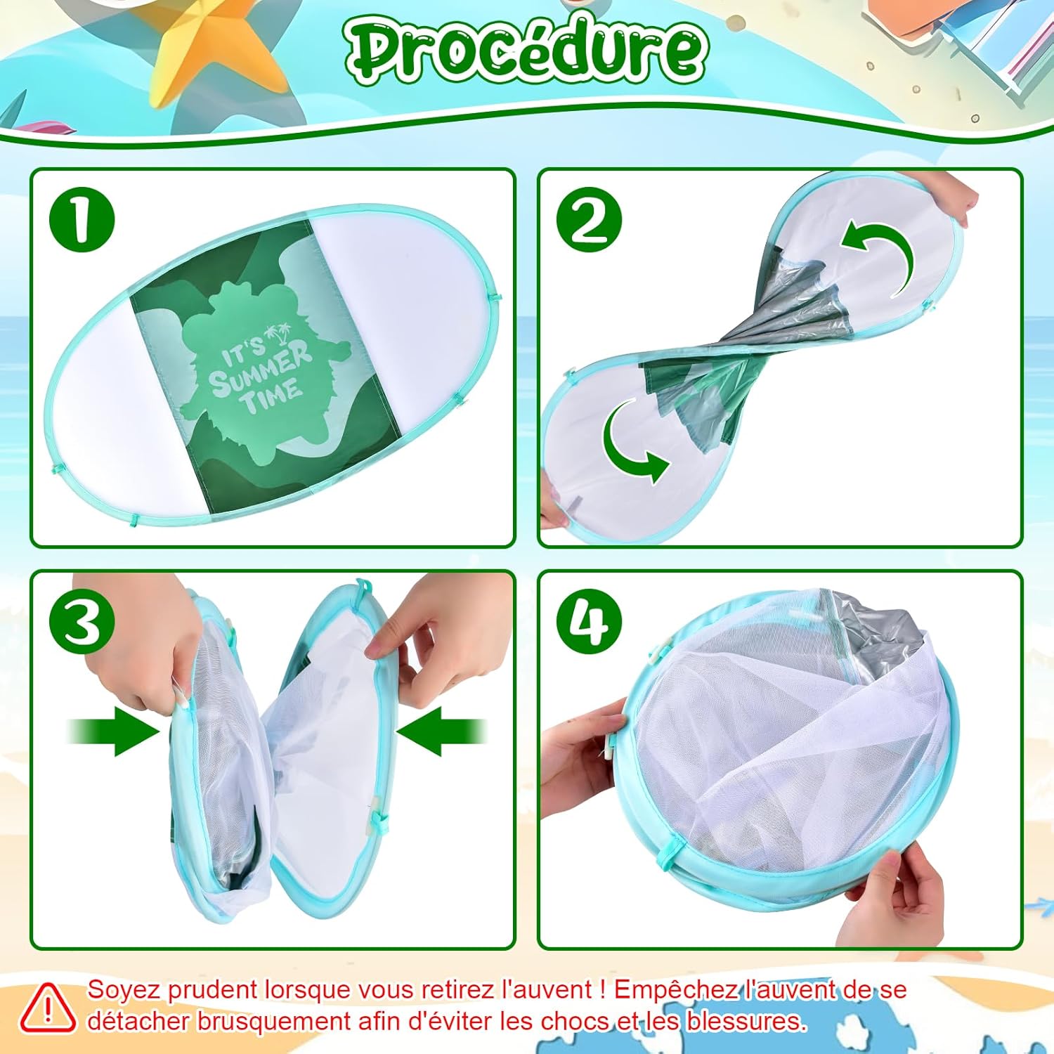 Thumbnail 5 de YOOHBERRYS Bouée bébé avec pare-soleil et support inférieur (3 à 36 mois) – flotteur de natation gonflable