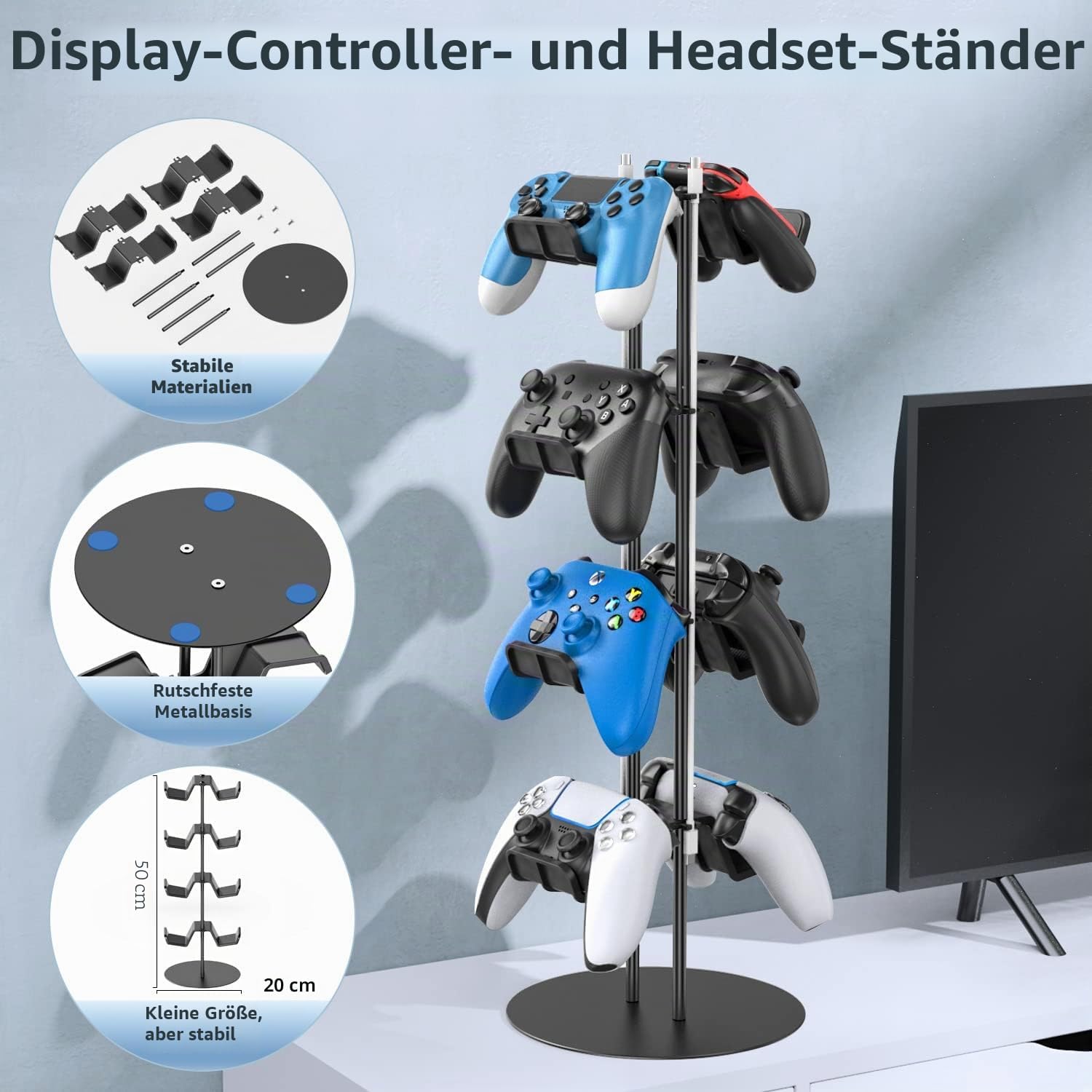 Thumbnail 4 de Gaming Deko Controller Halterung 4‑Stufen Organizer