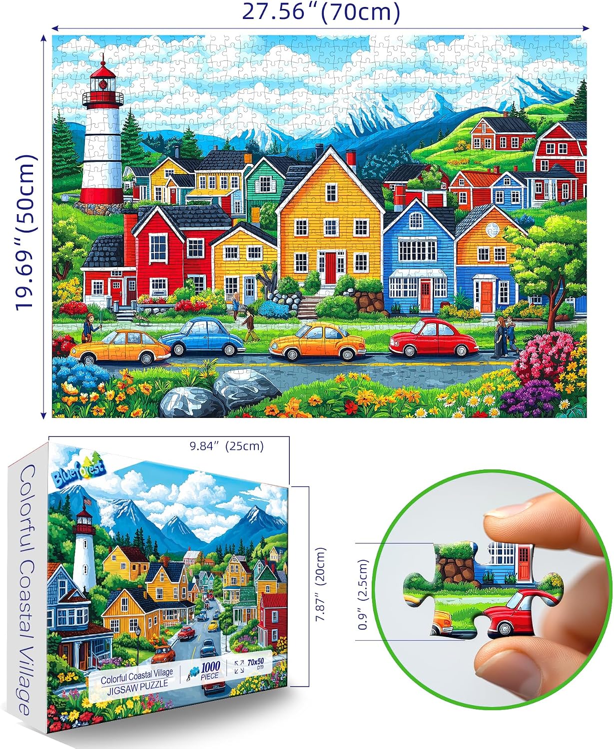 Detalle de Blueforest 1,000-Piece Jigsaw Puzzle