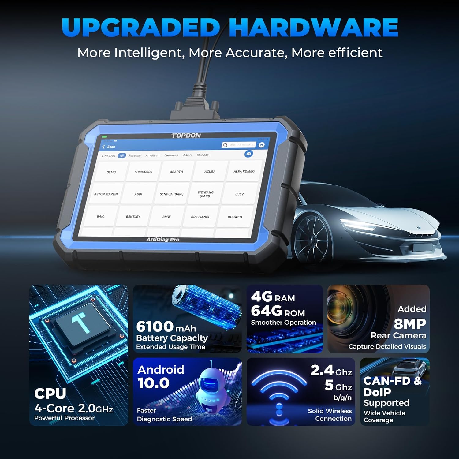 Thumbnail 5 de TOPDON ArtiDiag Pro bi-directional car diagnostic tool (ECU coding & OE-level system diagnosis)