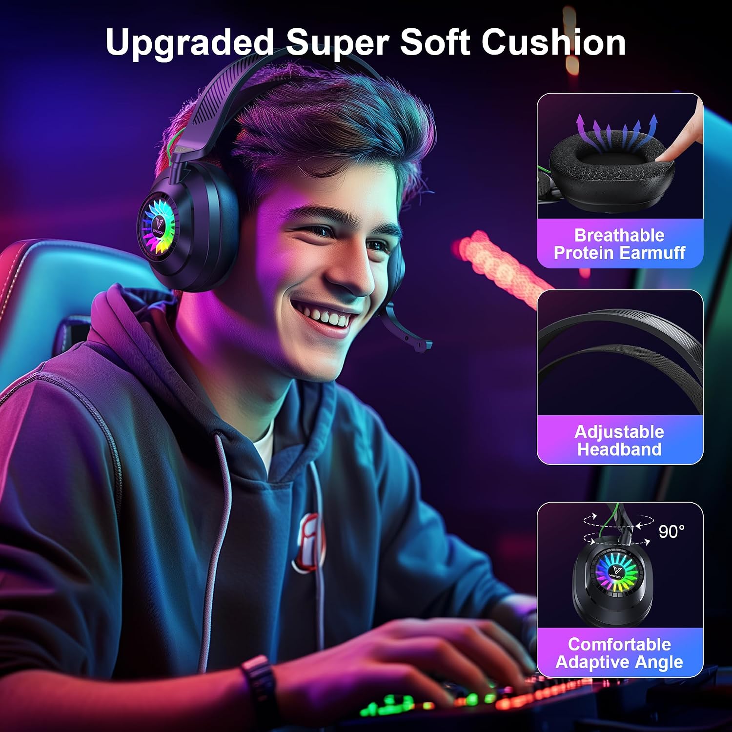 Thumbnail 5 de Vakedy HW10 Wireless Gaming Headset 50H