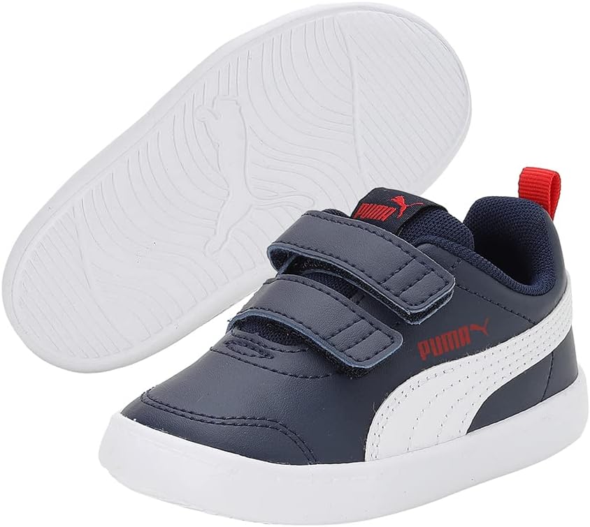 Thumbnail 5 de PUMA Kinder Courtflex V3 Sneaker – Niedriges Design, Wildleder-Obermaterial, EVA-Komfort