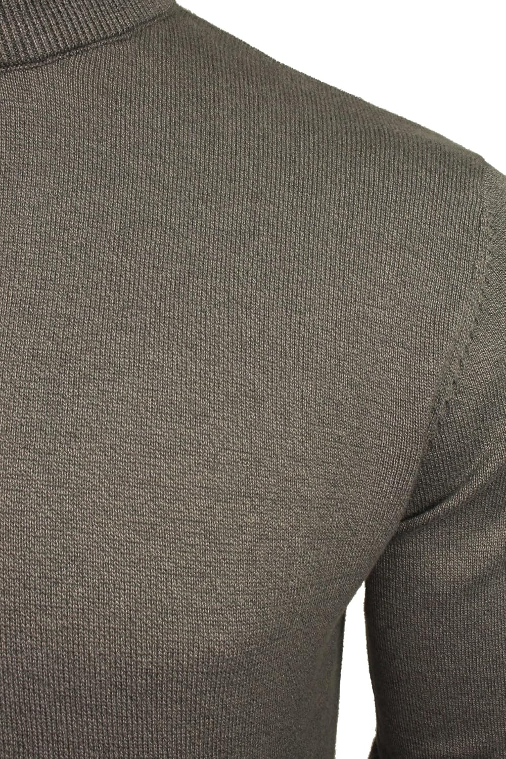 Thumbnail 1 de Xact Men’s Pure Cotton Mock Neck Turtleneck Jumper – soft, breathable high-neck knit