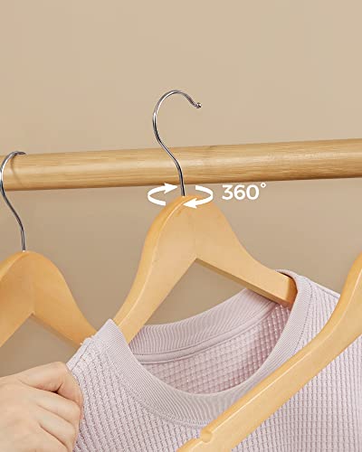 Thumbnail 7 de SONGMICS Grucce Legno 20 Pezzi CRW001-20 – Antiscivolo, Gancio a 360° e Vero stile naturale