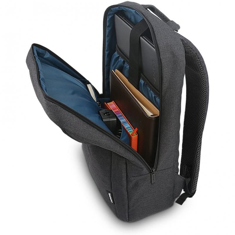 Detalle de Lenovo B210: mochila casual para portátil 15,6" en negro, resistente al agua