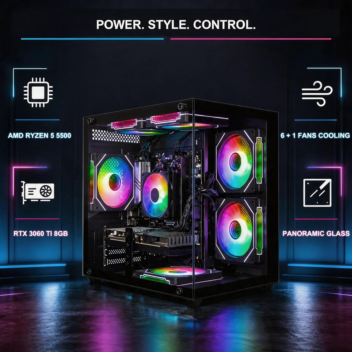 Detalle de Olialia Gaming PC GeForce RTX 3060 Ti