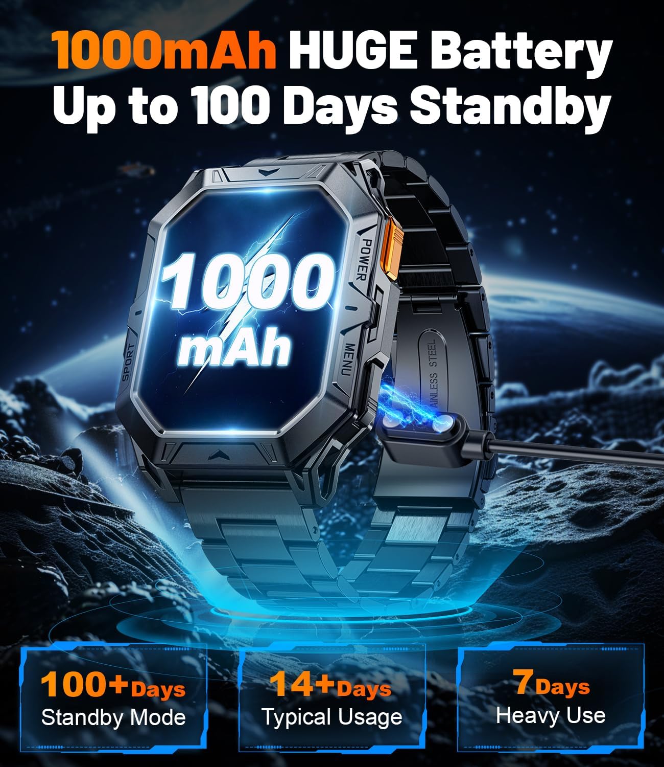 Thumbnail 2 de FEELNEVER Smart Watch 1000mAh