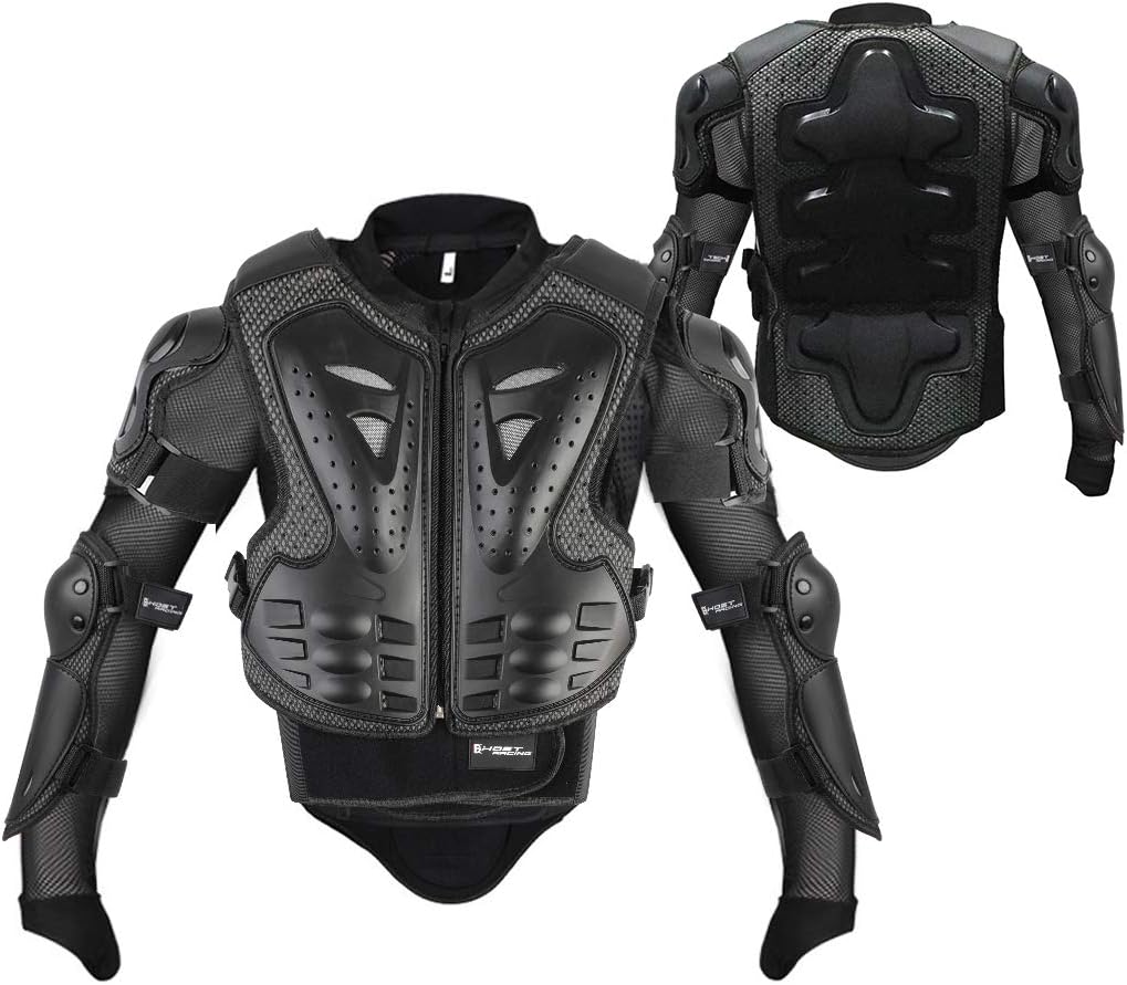 Thumbnail 4 de Fansport 5-teiliges Motorrad-Schutzset für Kinder (4–14 Jahre) – Jacke, Brustschutz, Ellbogen- und Knieschoner
