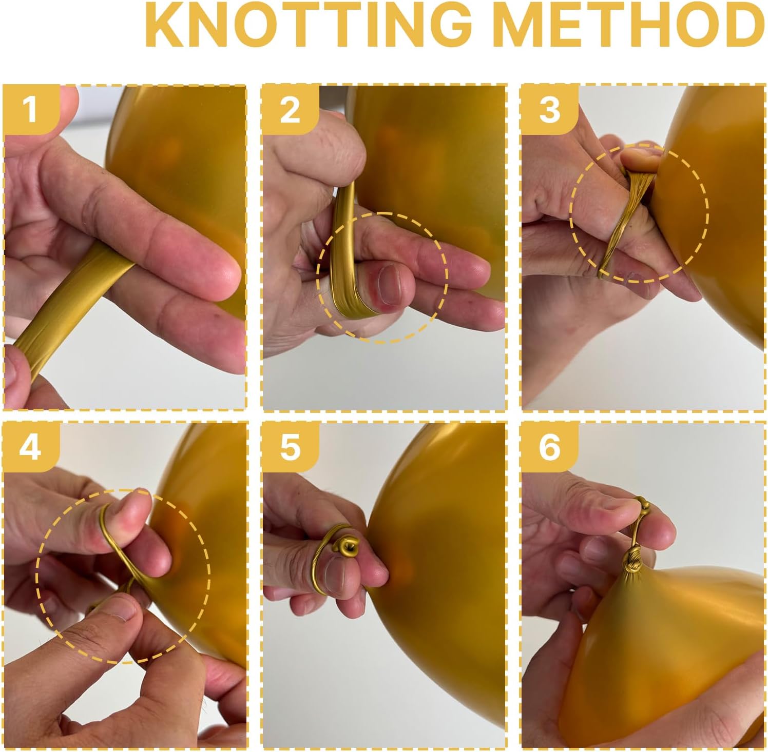 Detalle de PartyWoo Metallic Gold Balloons 36 Inch