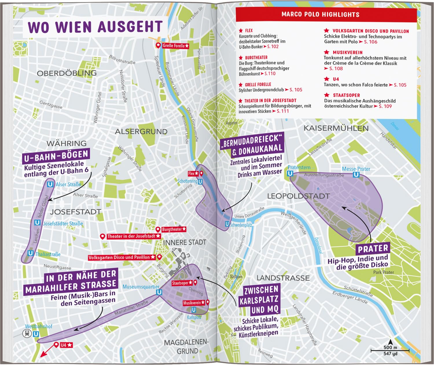 Detalle de MARCO POLO Reiseführer Wien – reseguide med insidertips och kostnadsfri turapp