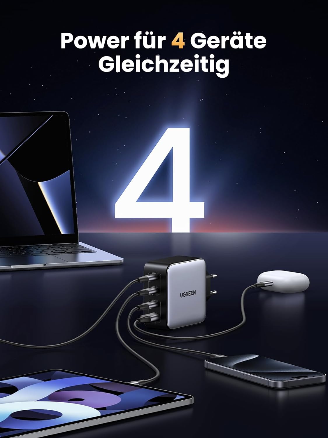 Thumbnail 2 de UGREEN Nexode 100W Ladegerät 4‑Ports ✅