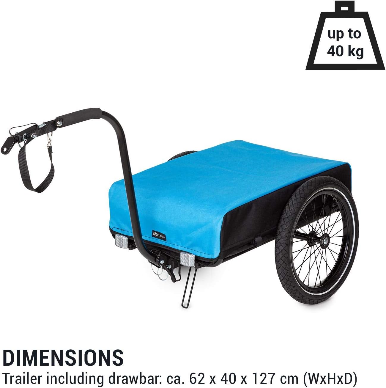 Thumbnail 6 de Klarfit Companion – przyczepka rowerowa i wózek ręczny, 40 kg, 50 l, czarna