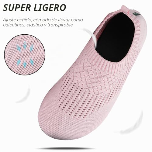 Detalle de SAGUARO Zapatos Agua Unisex Rosa 40/41 EU – para baño, natación y deporte acuático