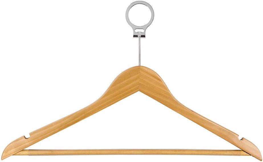 Detalle 1 de Wenko Perchas de Madera Forma Hotel, Pack 3