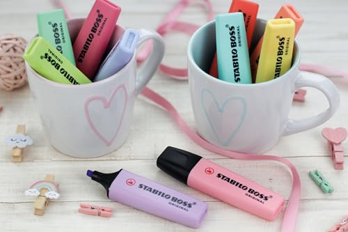 Detalle de STABILO Boss Original Pastel Pack de 10 — amarillo cremoso