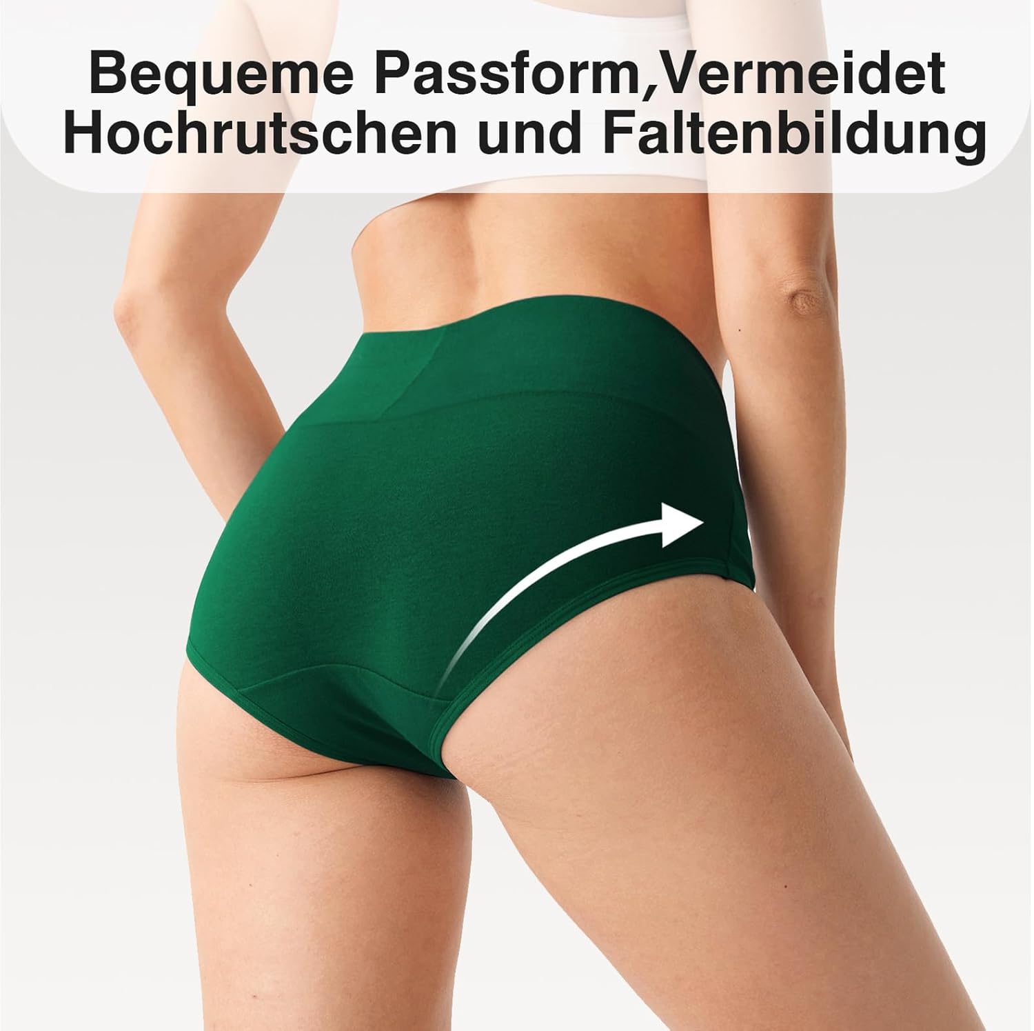 Thumbnail 4 de QINCAO Unterhosen Damen, 6er Pack Hohe Taille – Baumwolle, atmungsaktiv, elastisch