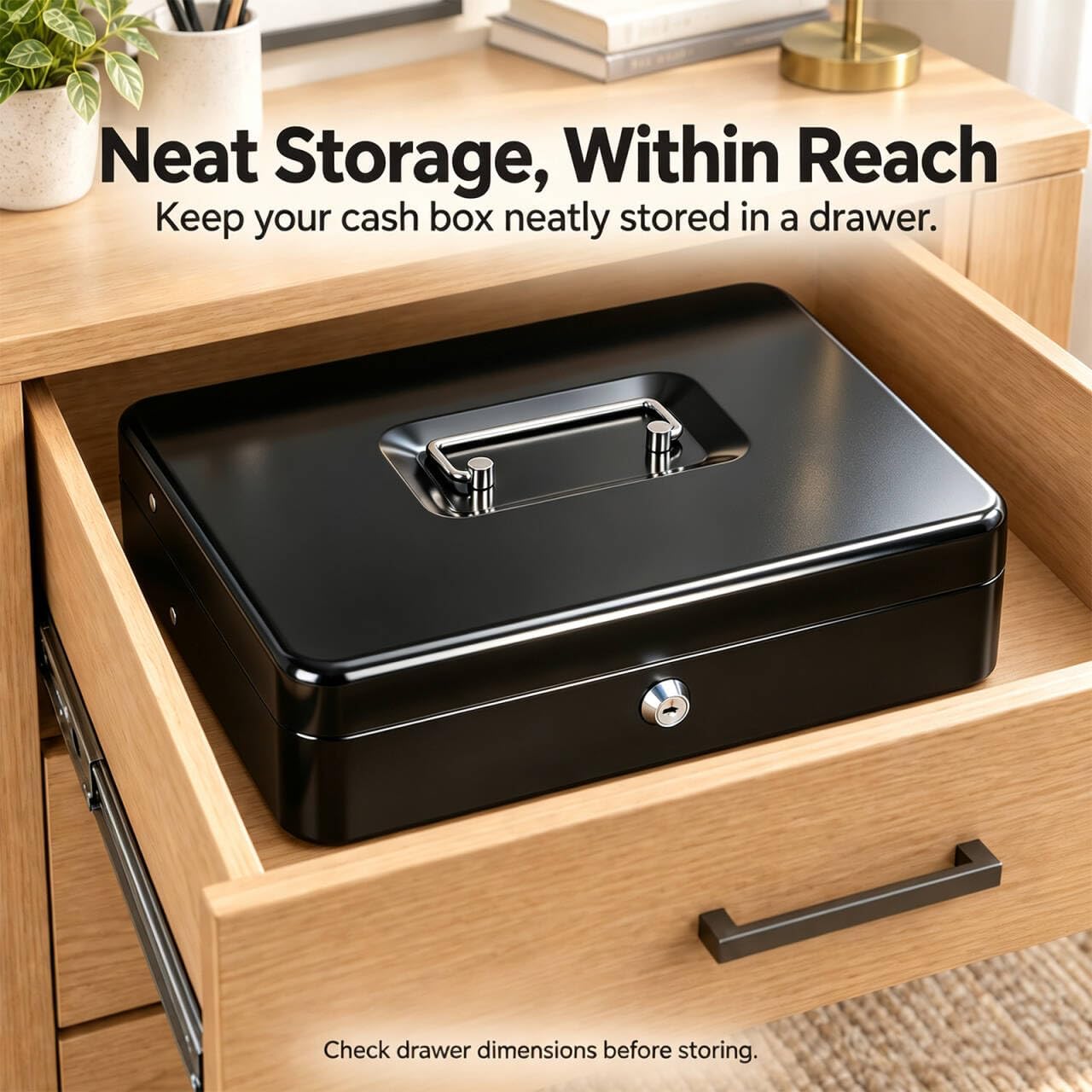 Thumbnail 4 de KYODOLED Locking Cash Box 11.81x9.45x3.54 in