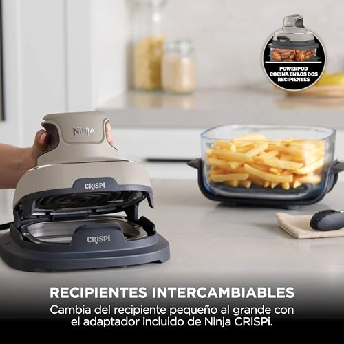 Thumbnail 9 de Ninja CRISPi: Freidora de Aire Portátil 4 en 1, 3,8 L, Piedra – versátil y compacta para cocinas pequeñas