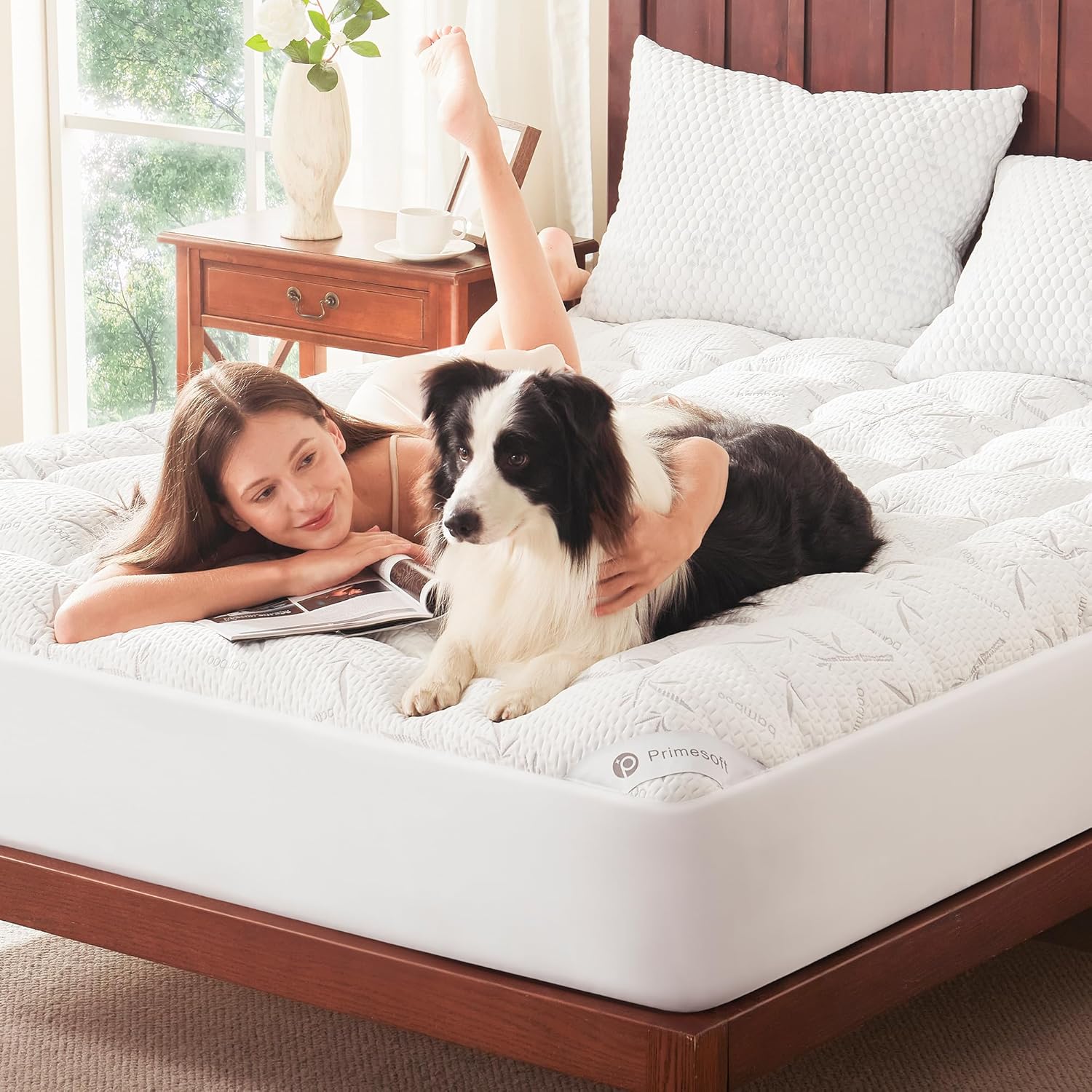 Thumbnail 6 de Primesoft King Size Waterproof Mattress Topper 21in