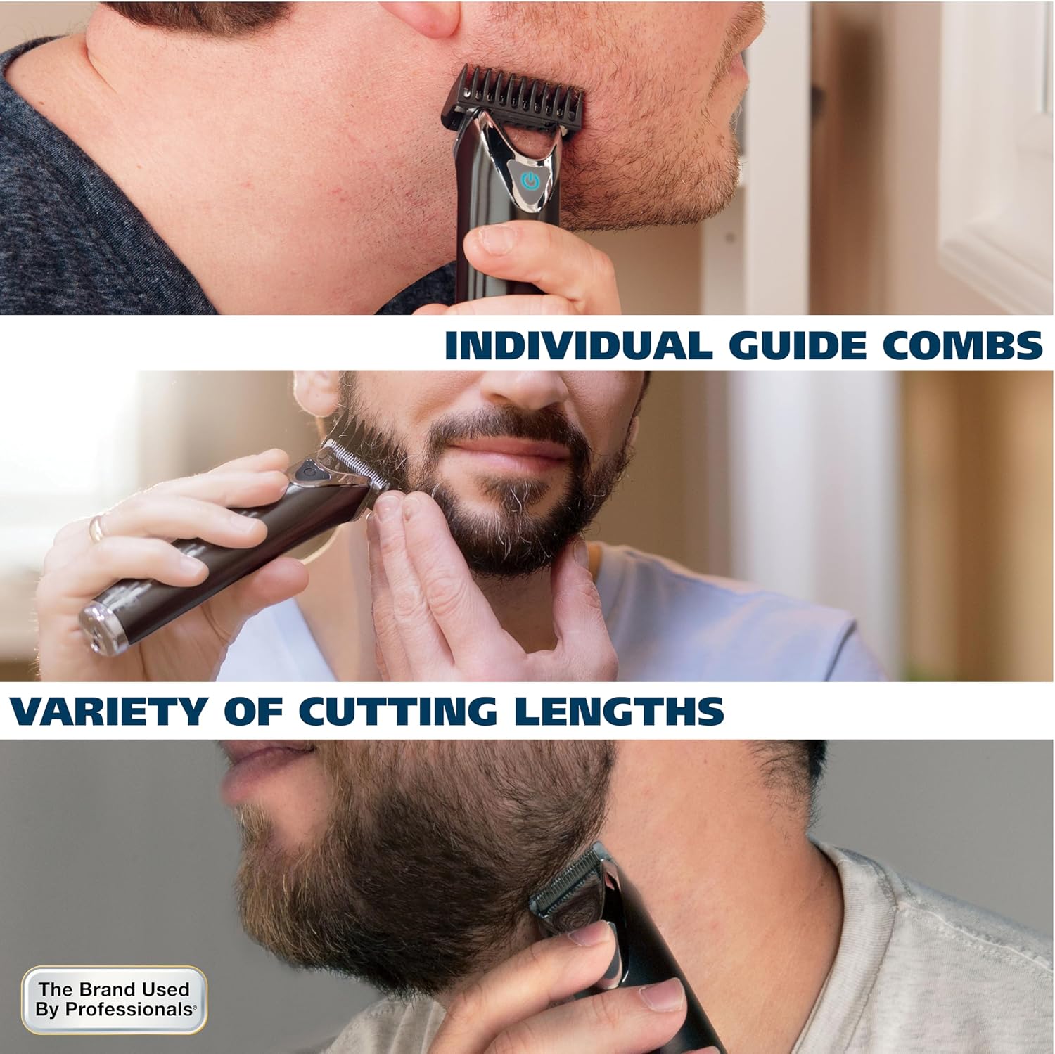 Thumbnail 6 de Wahl 9864 Stainless Steel Lithium Ion 2.0+ Beard Trimmer, 4 Heads