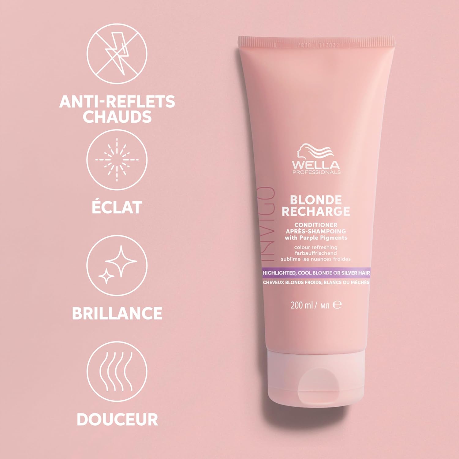 Thumbnail 1 de Wella Professionals INVIGO BLONDE RECHARGE après-shampoing aux pigments violets (200 ml)