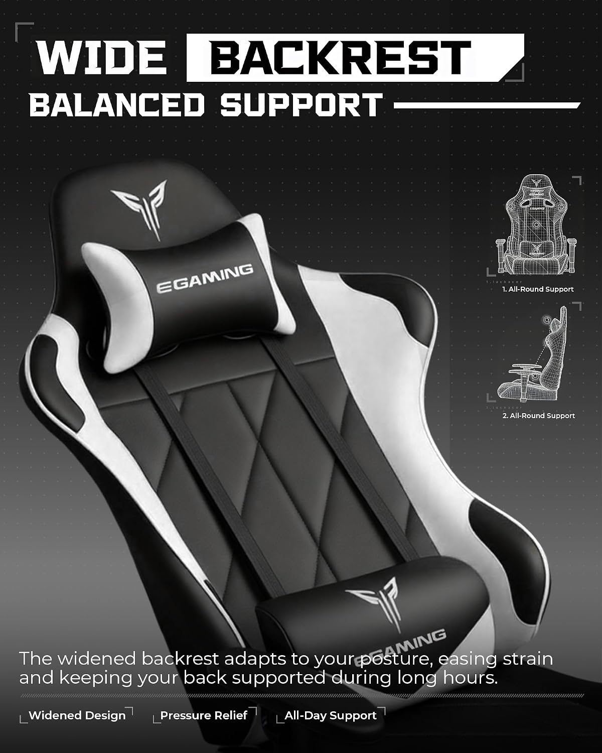 Thumbnail 6 de GTPLAYER Gaming Chair with PU Leather