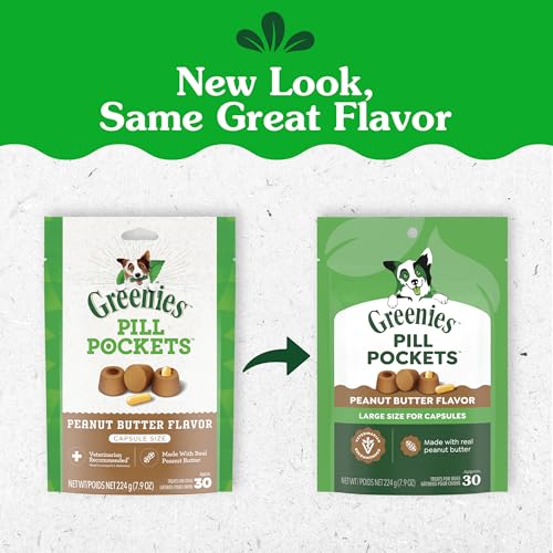 Detalle 2 de Greenies Pill Pockets Large Size Dog Treats, Peanut Butter – 7.9 oz