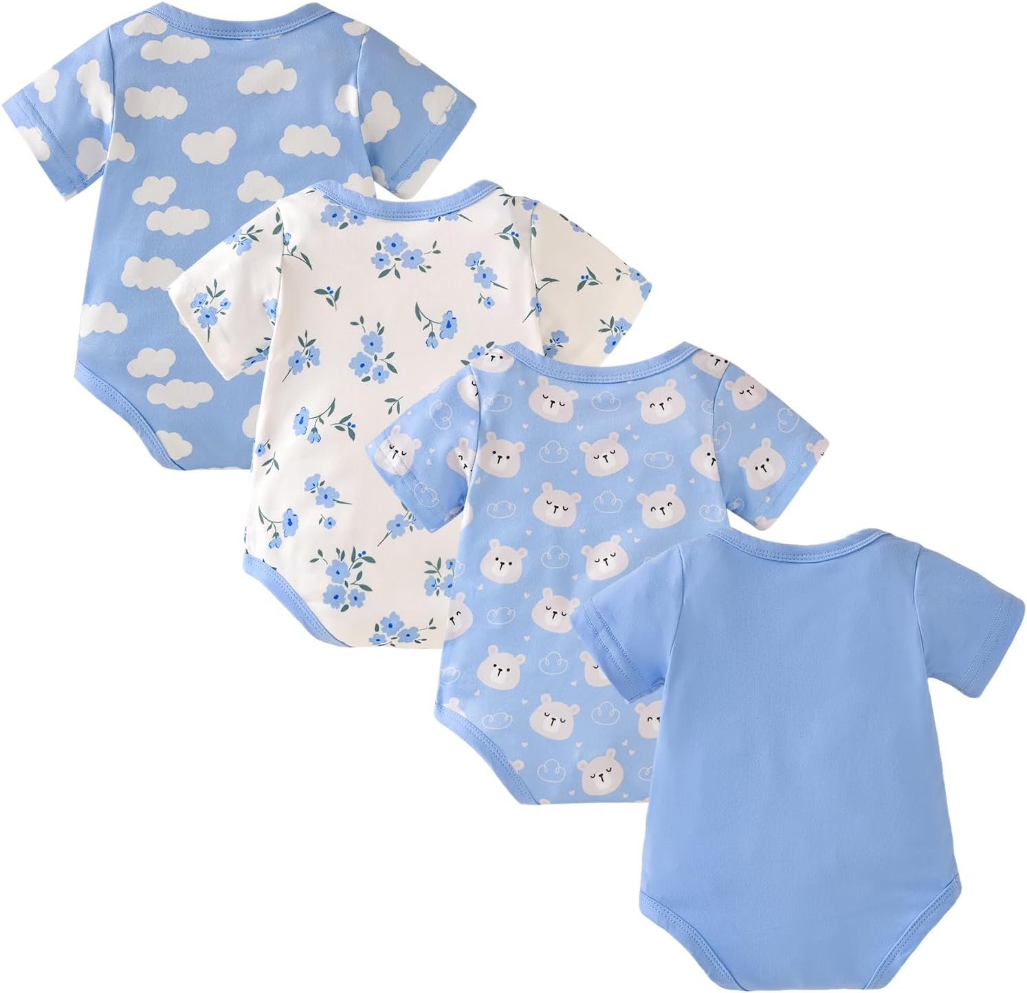 Detalle de YWFSHOP Unisex Baby Layette Set with Rompers, Pants, Hats and Mittens