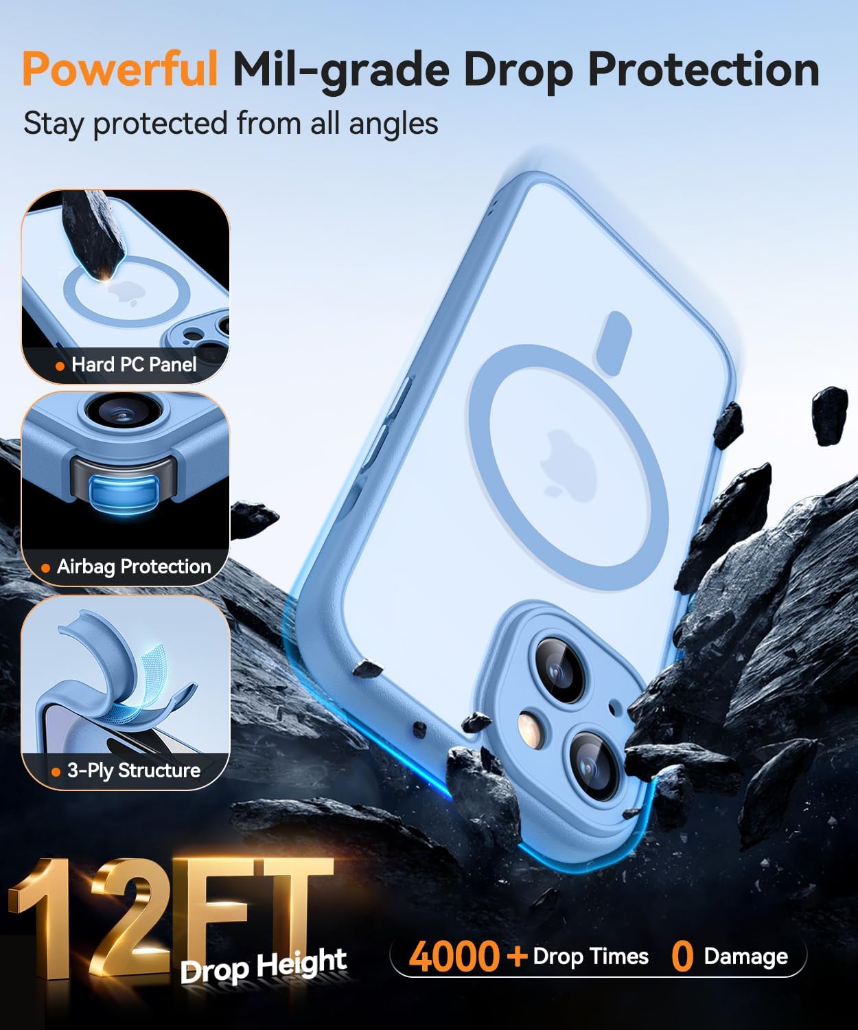 Thumbnail 5 de CANSHN Coque magnétique iPhone 15 Plus 6,7