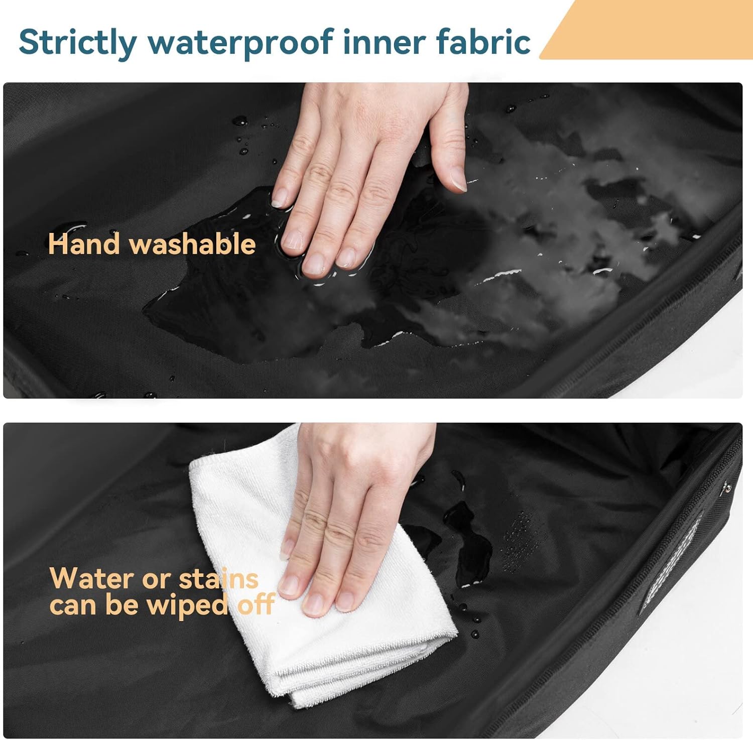 Thumbnail 3 de PETSFIT Small Cat Litter Box with Waterproof Bottom & Zipped Top (40cm x 30cm x 12cm)