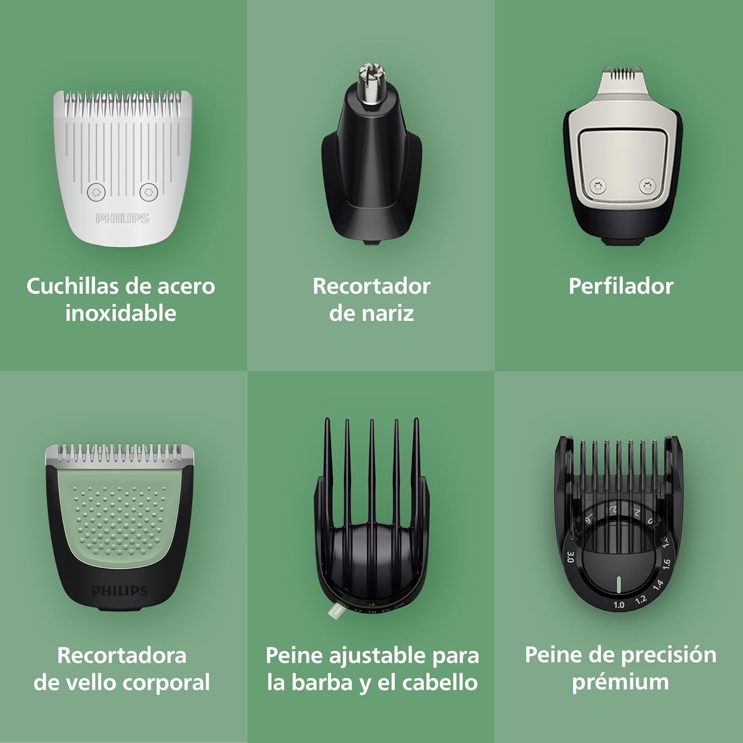 Detalle 2 de Philips MG7931/15 Recortadora 16 en 1 Serie 7000