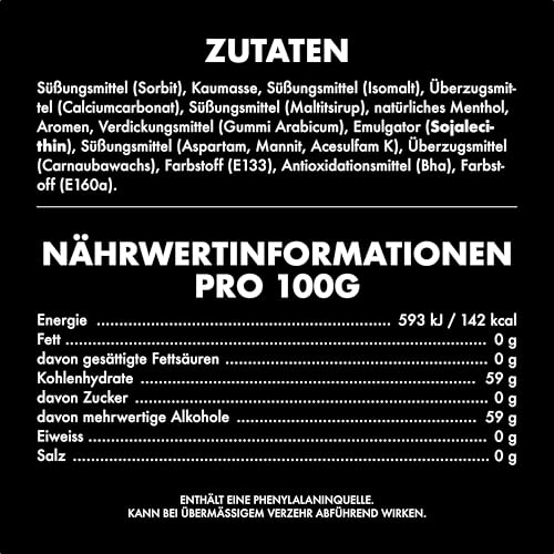 Thumbnail 10 de Airwaves Strong Zuckerfrei Kaugummi – Intensives Menthol, langanhaltende Frische, 30x10 Dragees