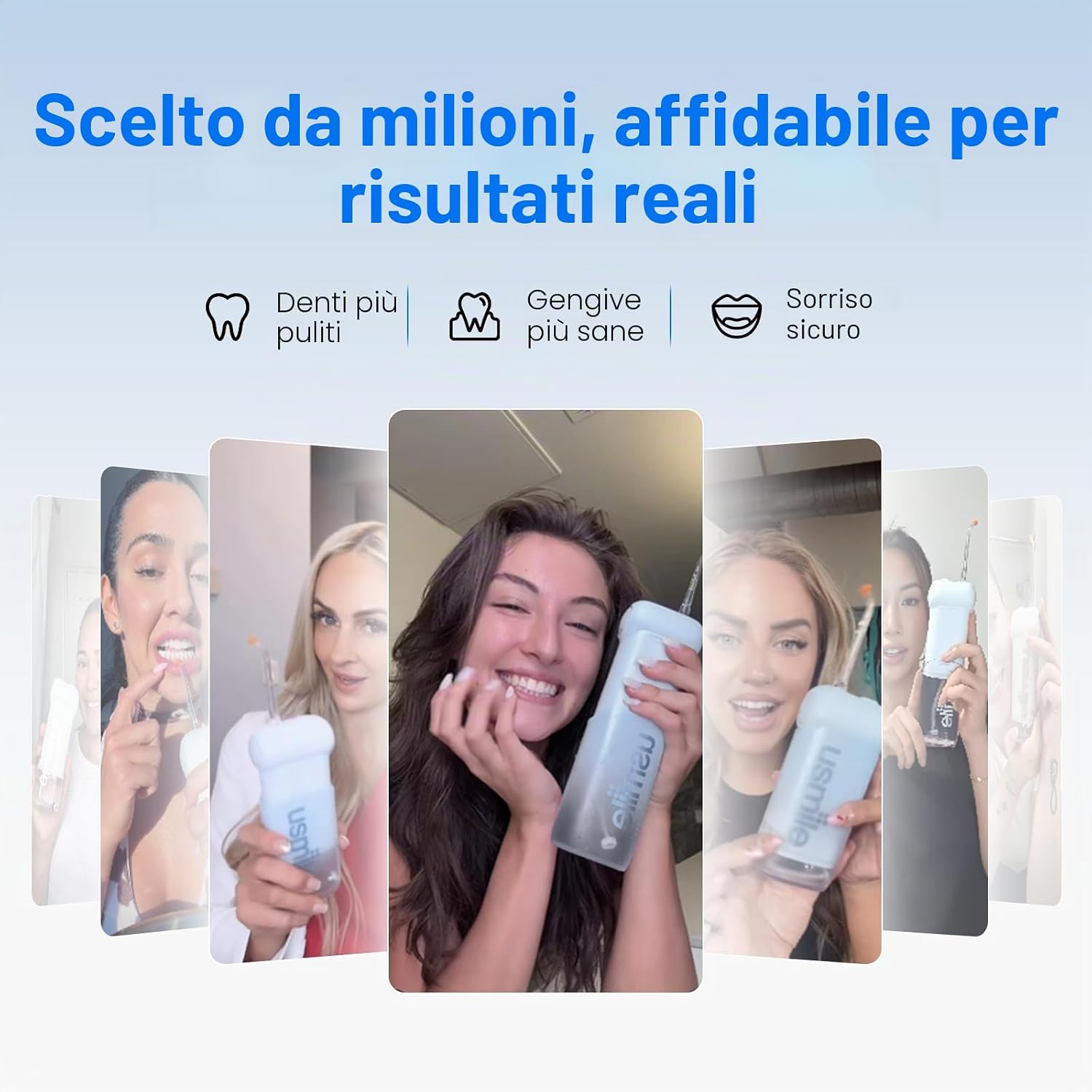 Thumbnail 6 de usmile C10 Irrigatore orale portatile con batteria fino a 95 giorni e 4 modalità di pulizia