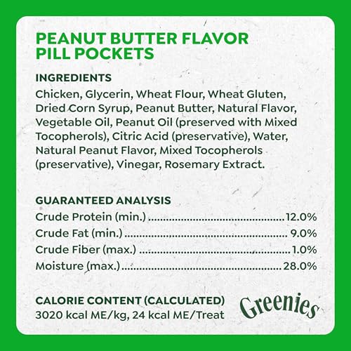 Detalle de Greenies Pill Pockets Large Size Dog Treats, Peanut Butter – 7.9 oz