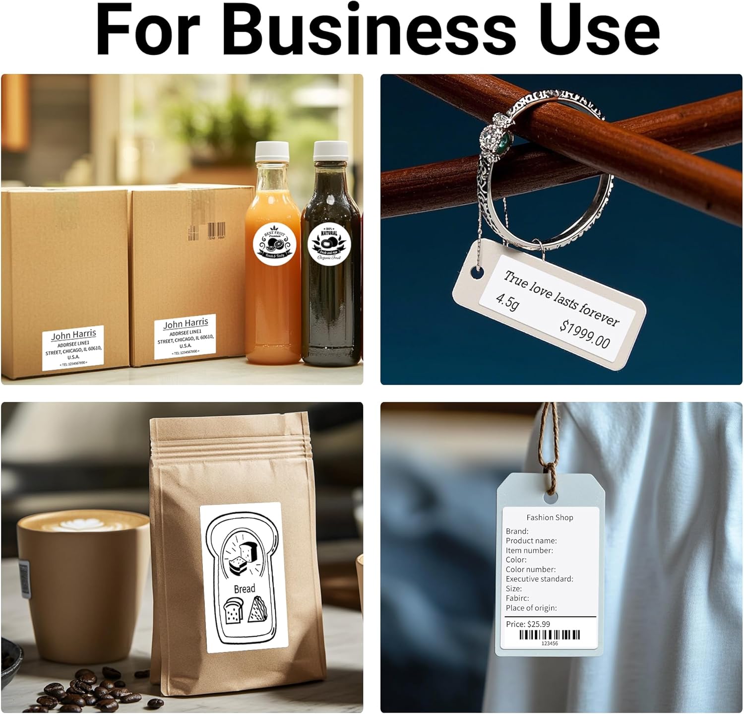 Thumbnail 5 de ORGBRO Z3 Stampante per etichette termiche adesive con app 4BarCode e 1 rotolo da 50×30 mm (rosso)