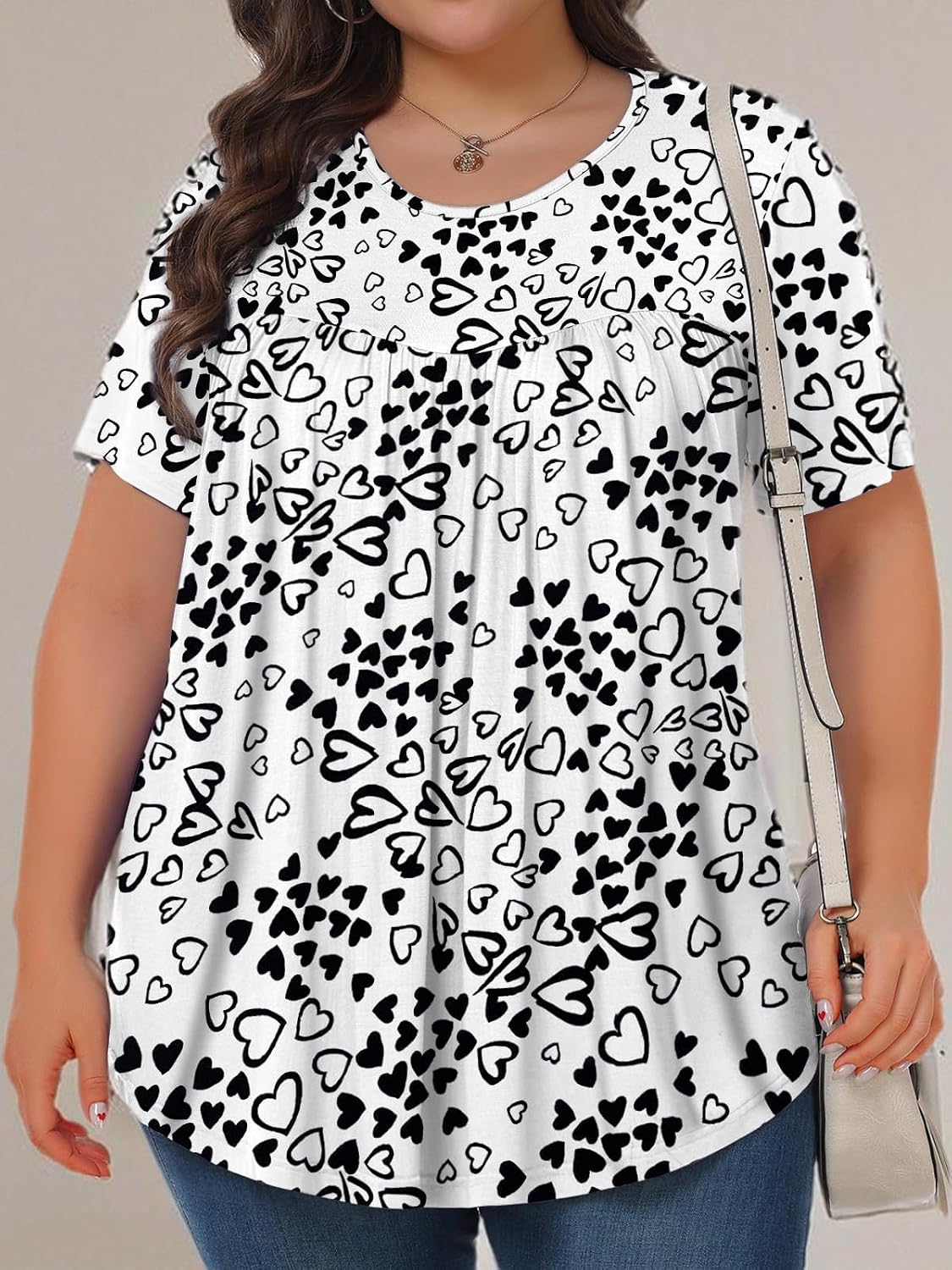 Detalle 2 de Tencede Plus-Size Tunic Top, Rayon Blend