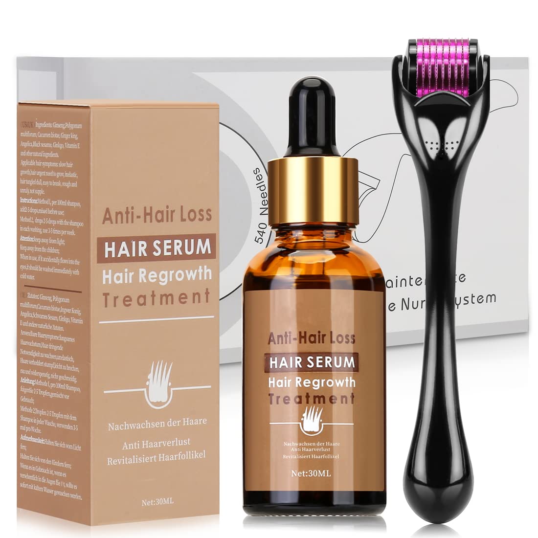 Detalle de Beayosses Dermaroller Set 0.5mm Haarwachstum
