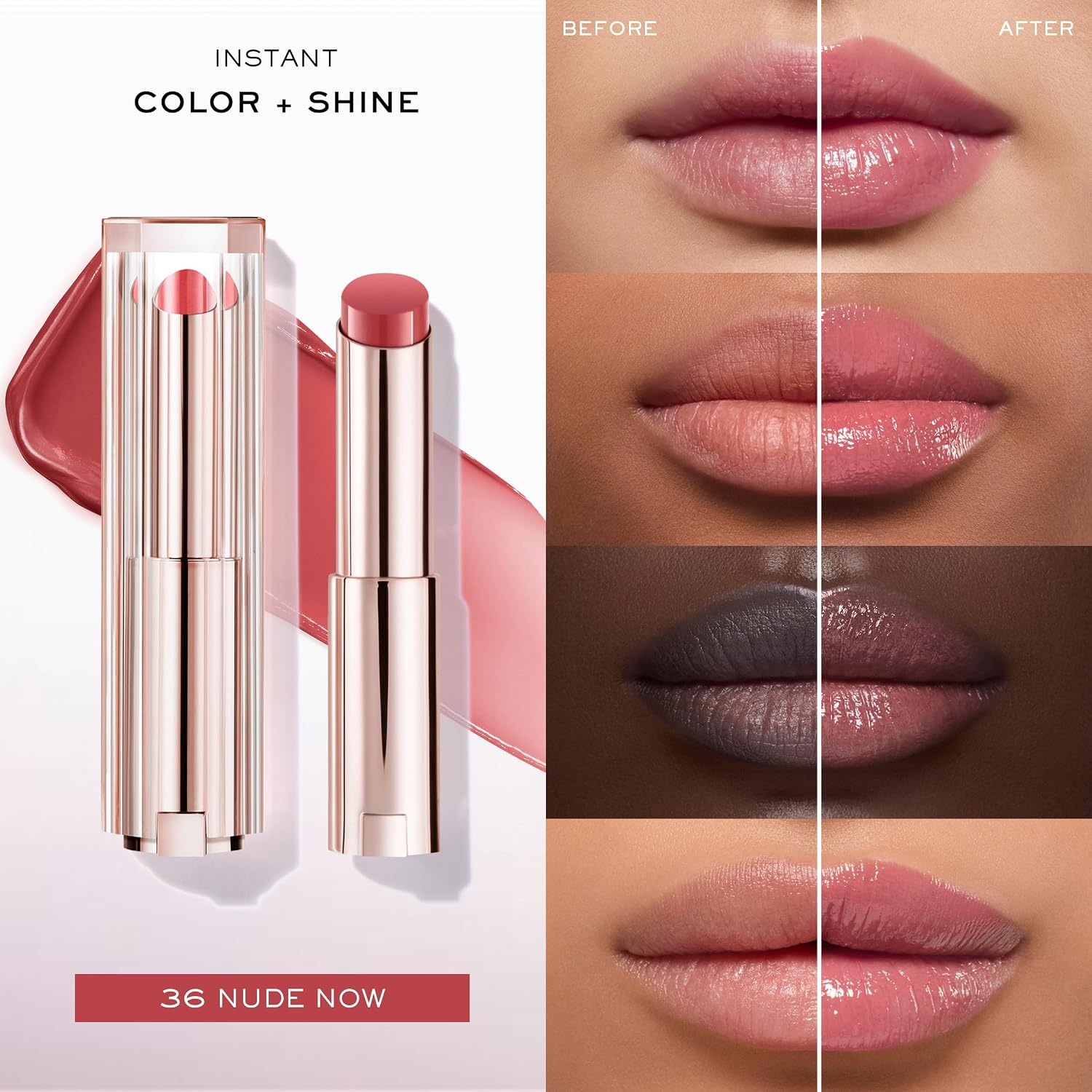 Detalle 2 de Lancôme Lip Idôle 3614274169805 Butterglow Hydrating Lip Balm with Squalane