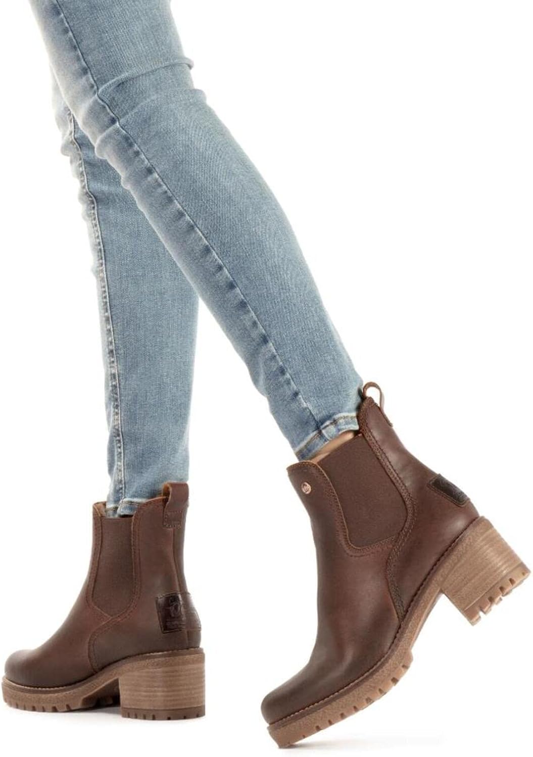 Detalle 2 de Bottines Chelsea nappa imperméable 6,5 cm