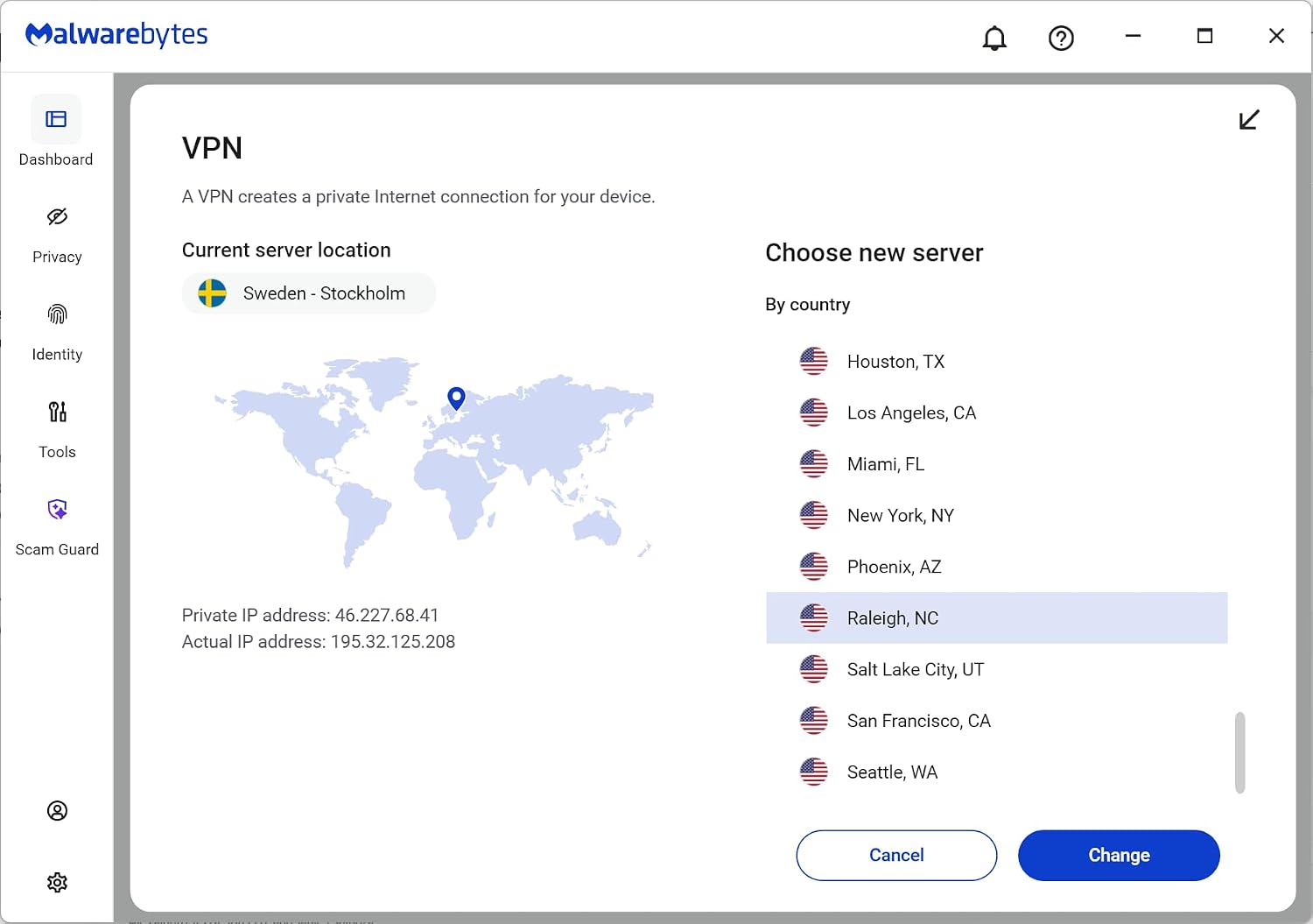 Detalle de Malwarebytes Premium Security + VPN for 2 Devices (1 Year) — Windows, Mac, Android, iOS, Chrome