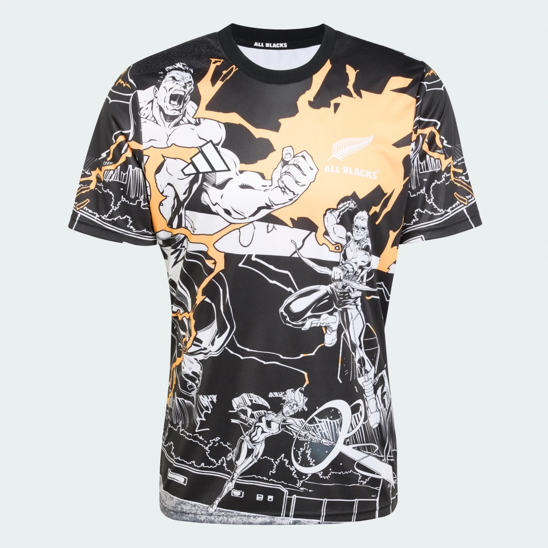 Thumbnail 3 de Camiseta All Blacks Marvel Captain's Run - Adidas